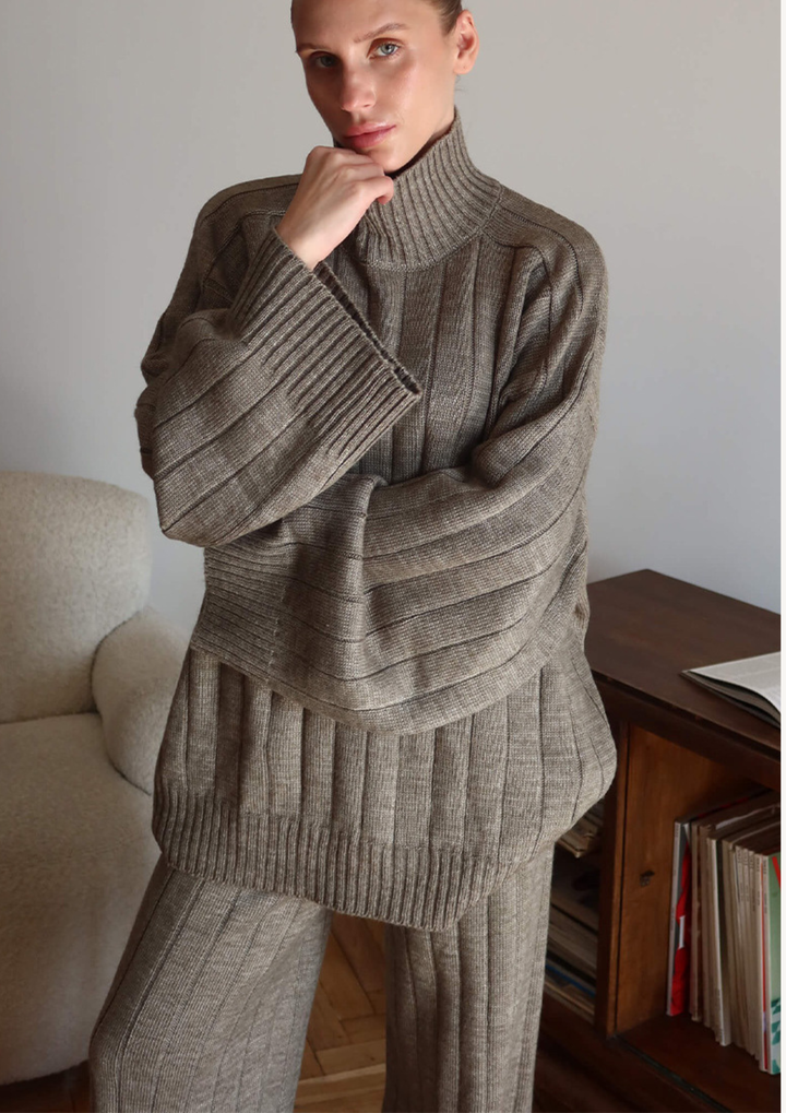 Amara Soft Turtleneck Knit Set