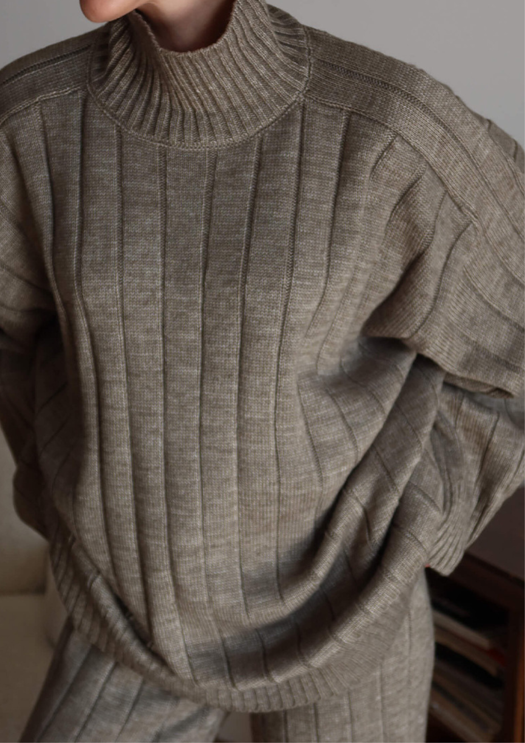 Amara Soft Turtleneck Knit Set