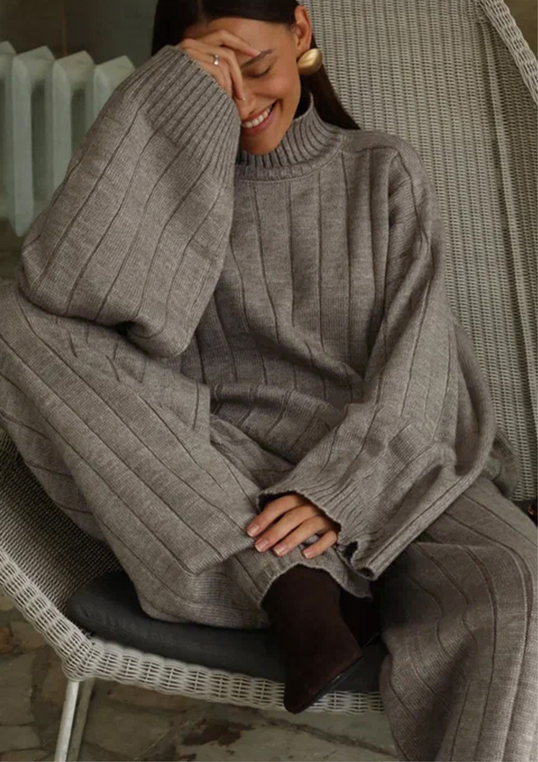 Amara Soft Turtleneck Knit Set