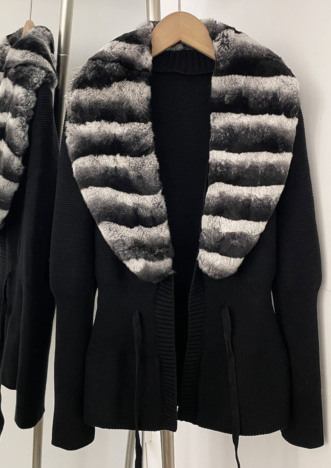The Chinchilla Collar Cardigan Coat