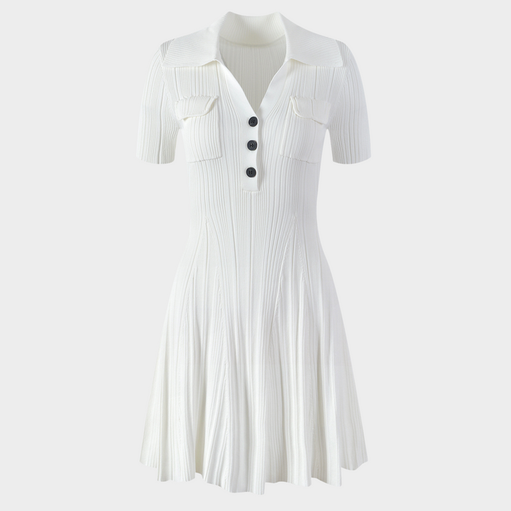 trinity luxe mini Dress In White