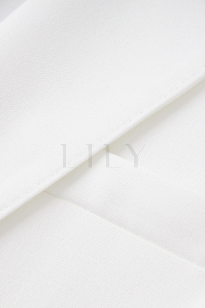 Signature Tailored classic Contrast  Buttons Suit Set