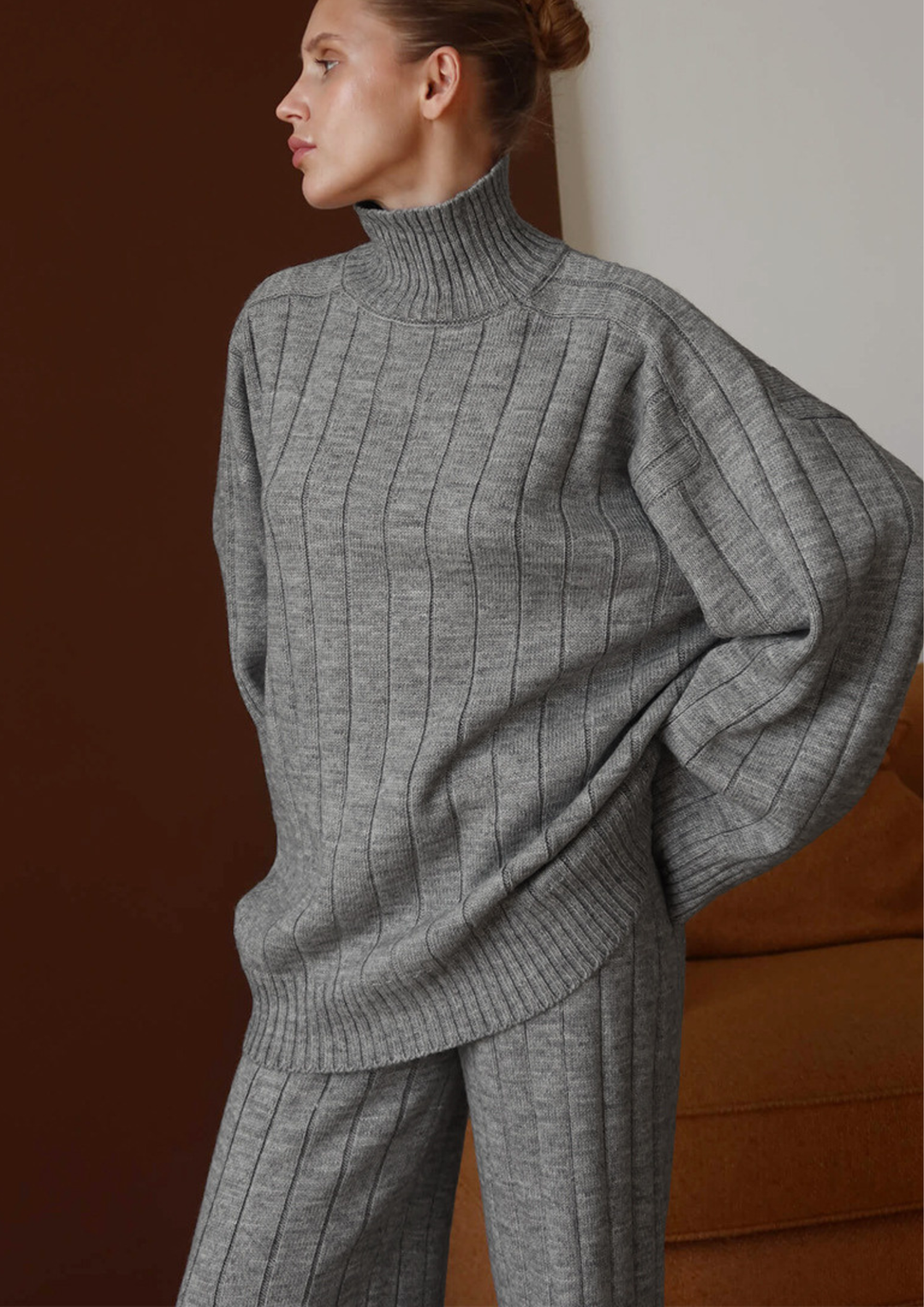 Amara Soft Turtleneck Knit Set