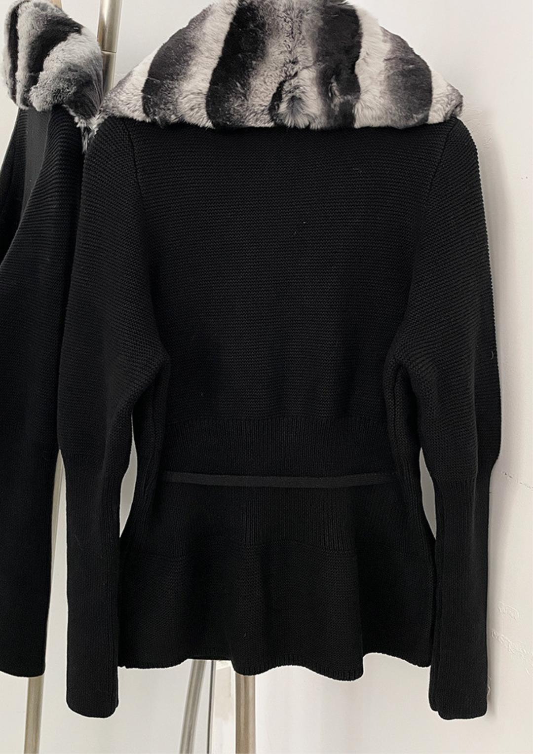 The Chinchilla Collar Cardigan Coat