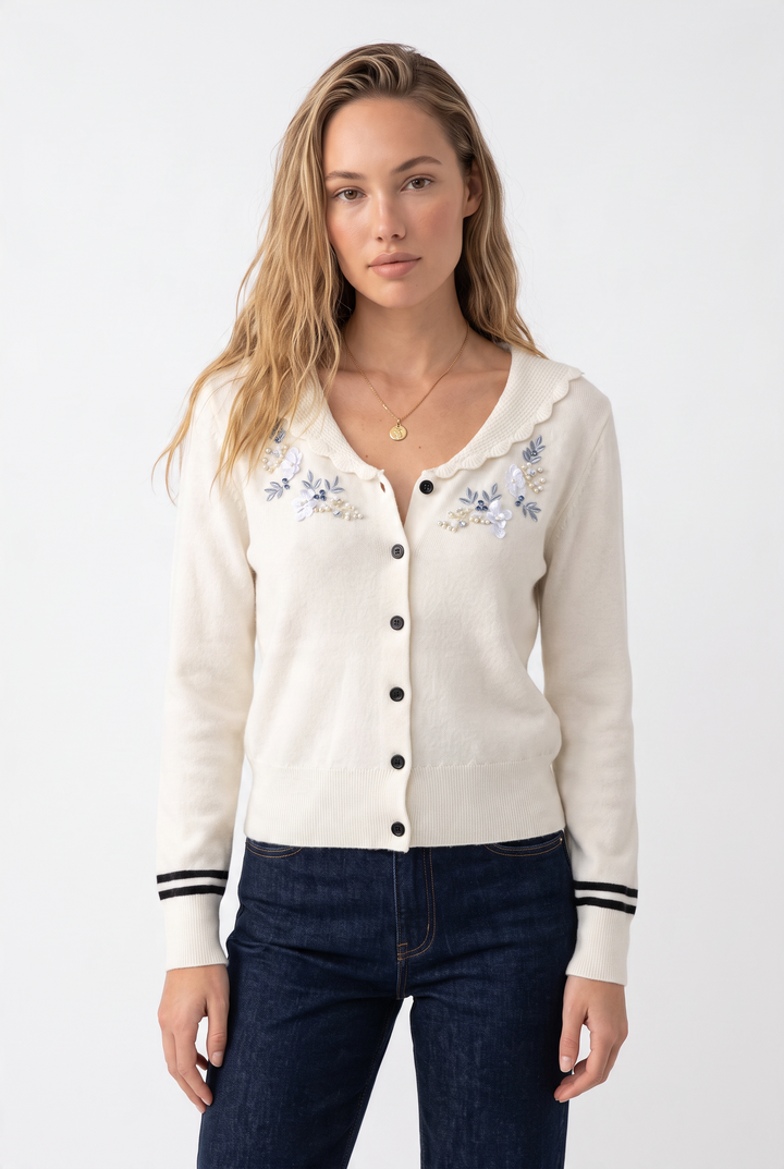 Celeste Embroidered Cardigan