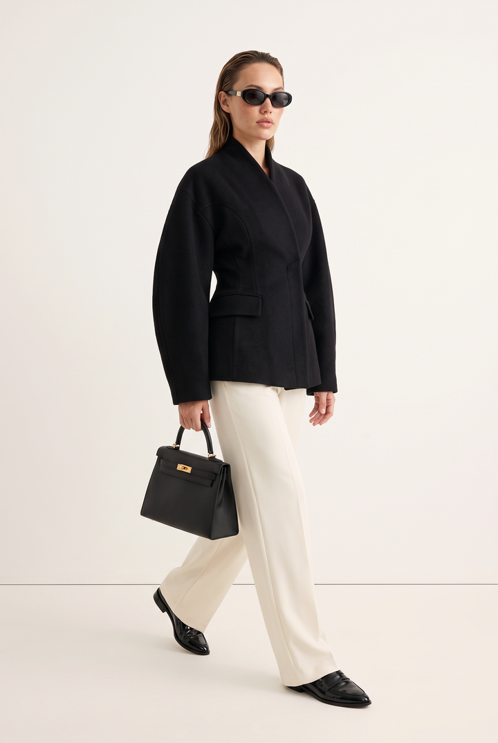 Elara Sculpted Wool Jacket