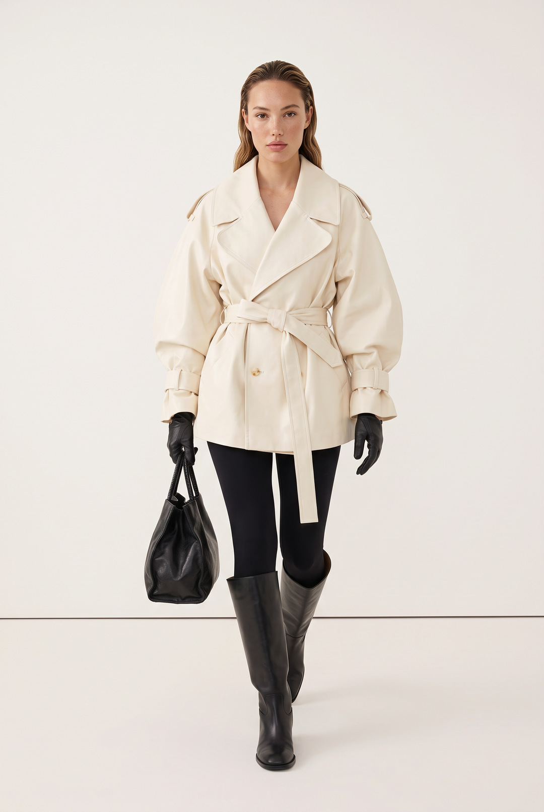 Amélie Belted Trench Jacket