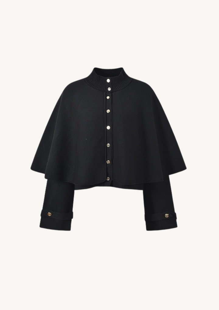 Arabella Elegant Cape Knit Jacket