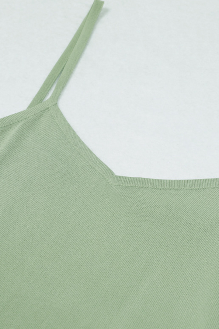 Lily – Silk Knit Pearl Button Suspender Maxi Dress