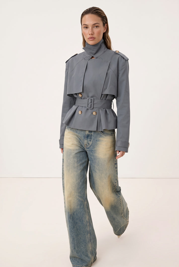 Valentina Belted Trench Jacket