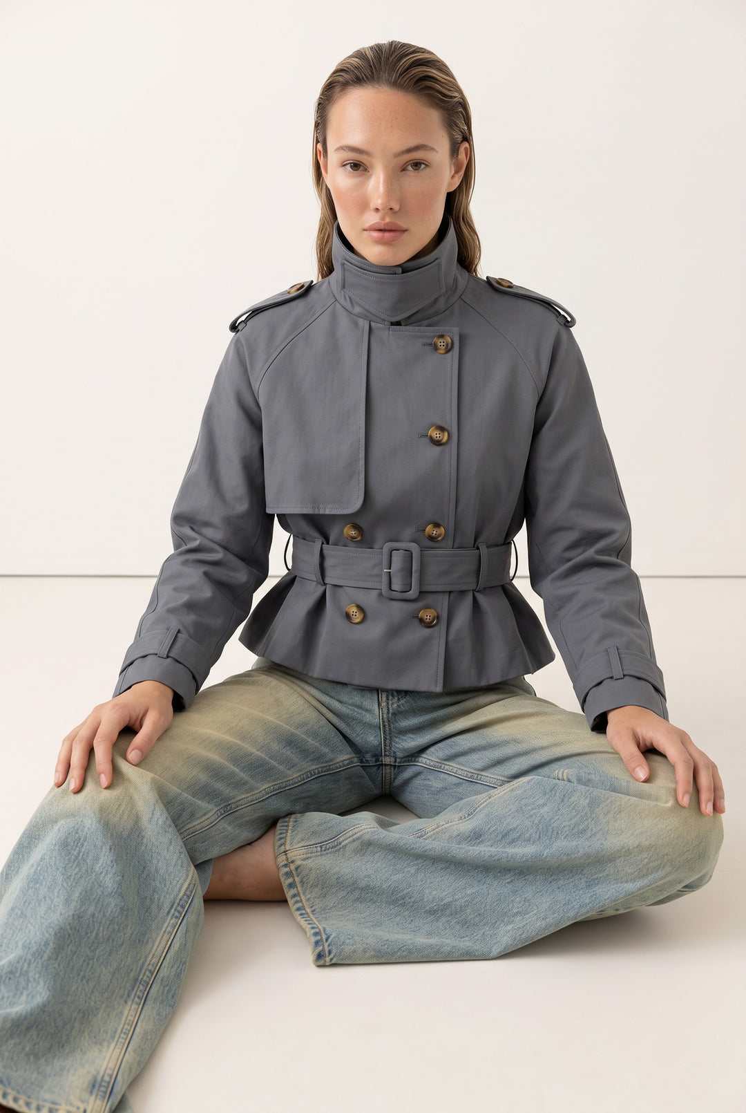 Valentina Belted Trench Jacket