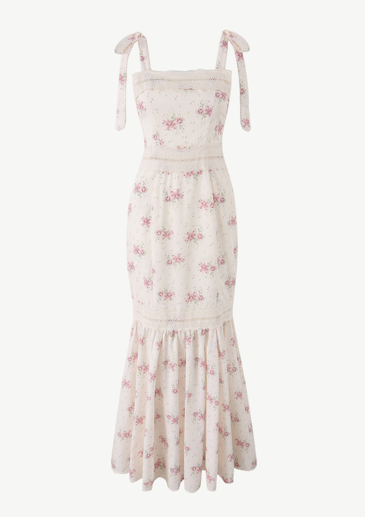 Rosalie Lace Tie Maxi Dress