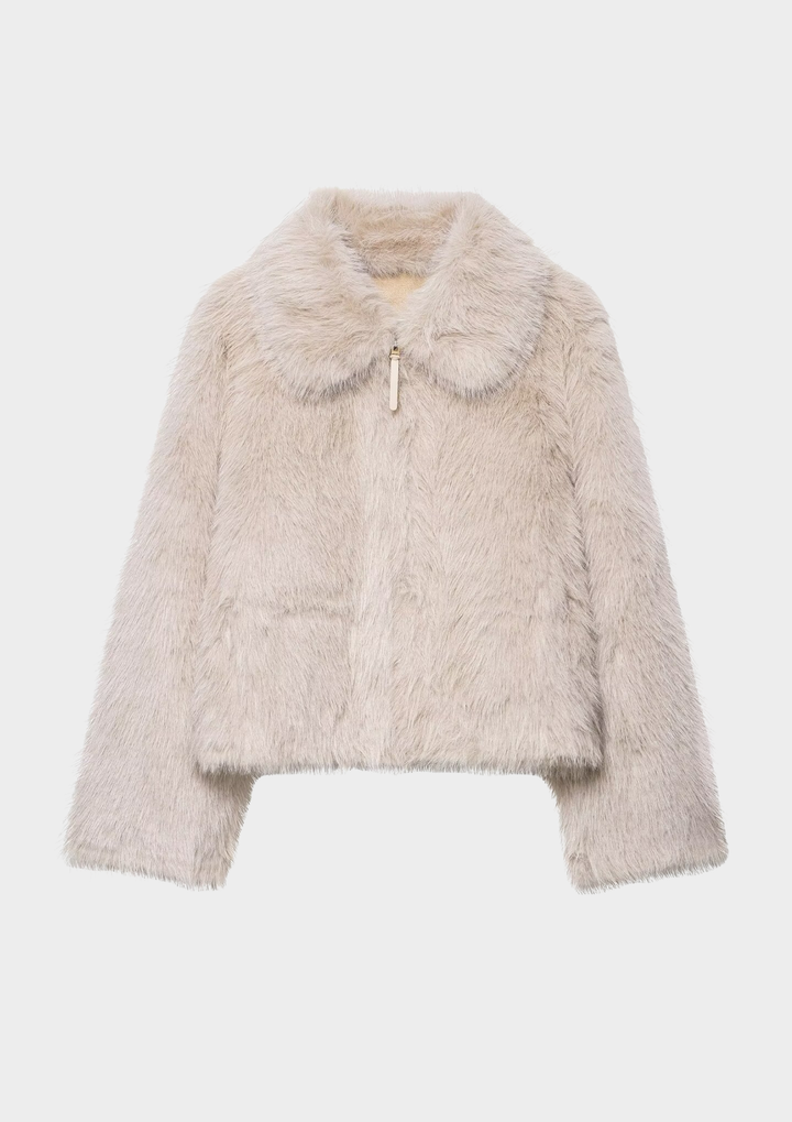 Elegant Faux Fur Jacket