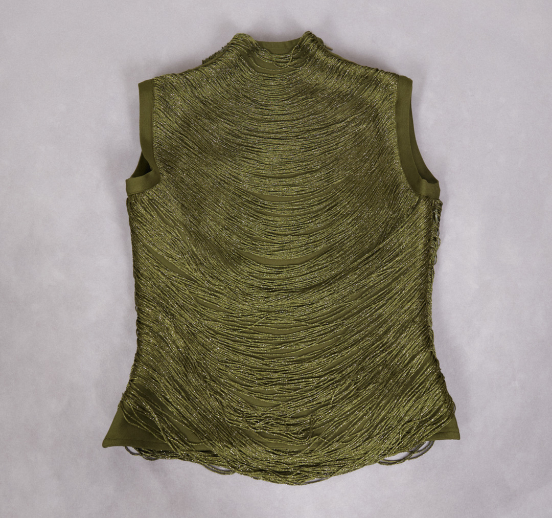 Olive Luxe Shimmer Gown