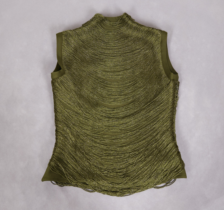Olive Luxe Shimmer Gown