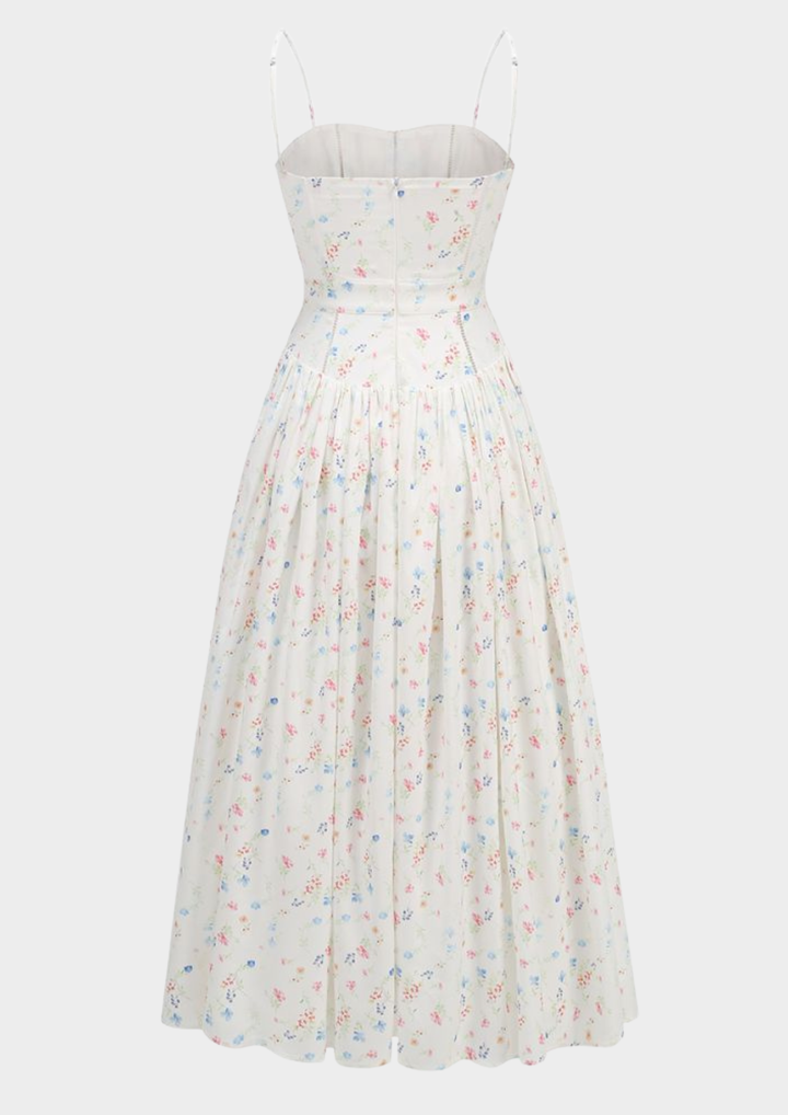 Valeria Floral Bodice Maxi Dress