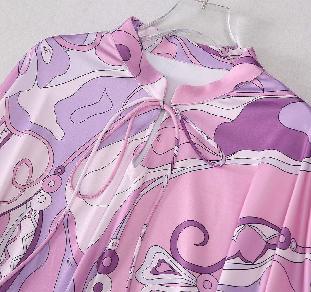 Abstract Cover Up Dress
