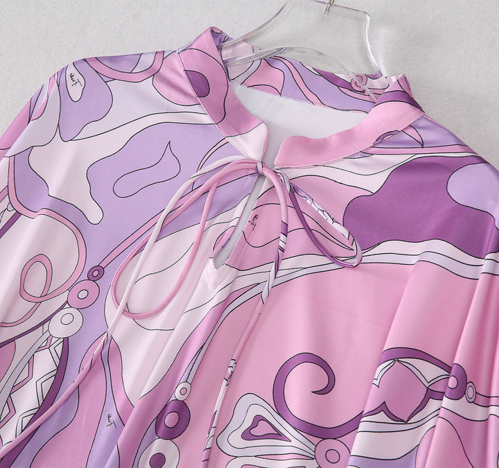 Abstract Cover Up Dress