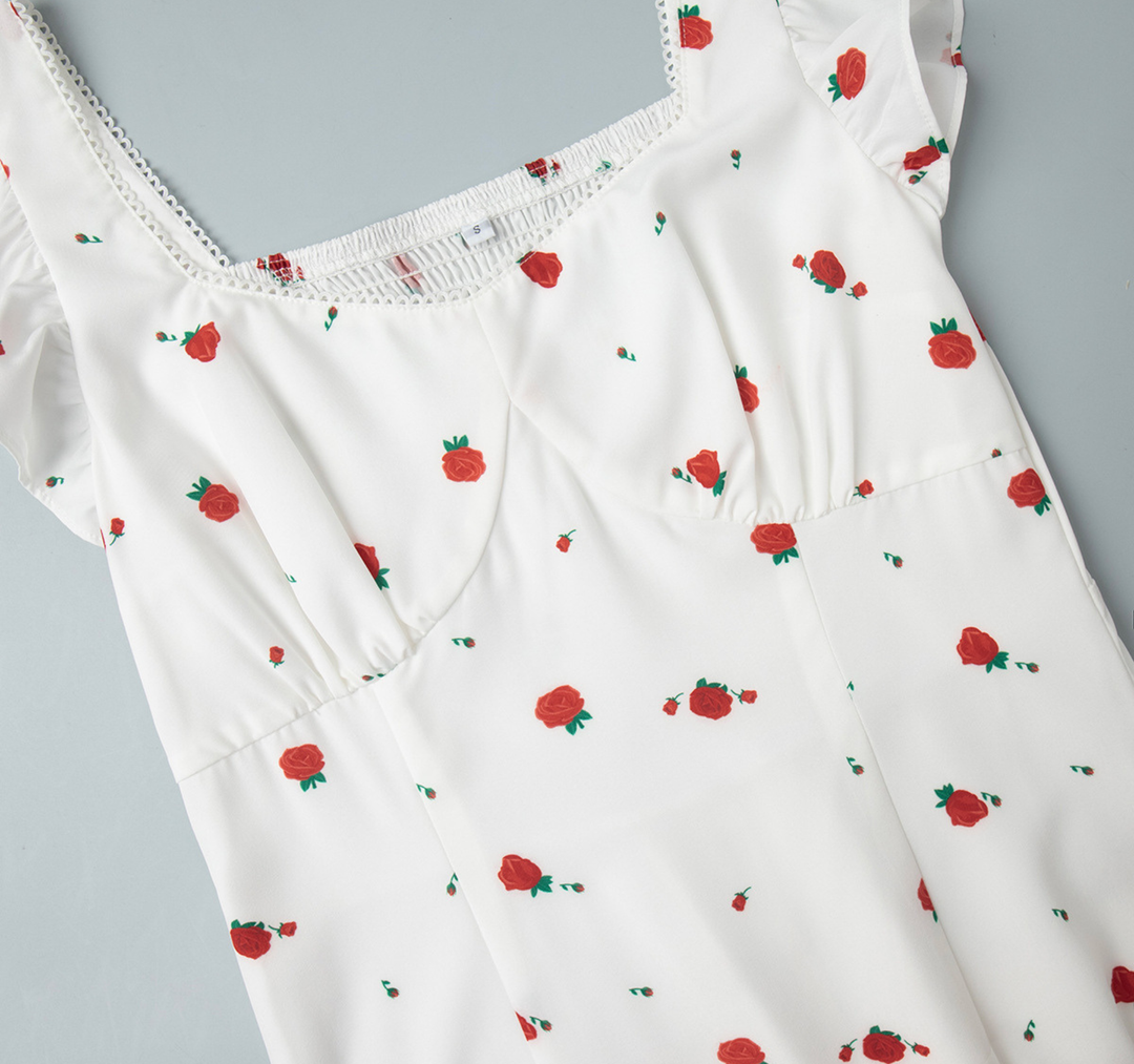 Rosalie Garden Ruffle Maxi Dress