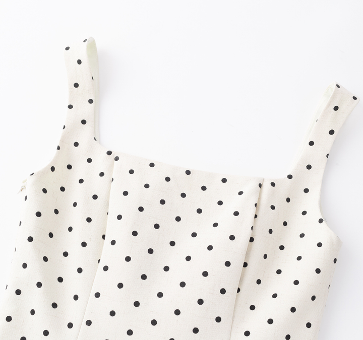 Ivory Polka Dot Corset Dress