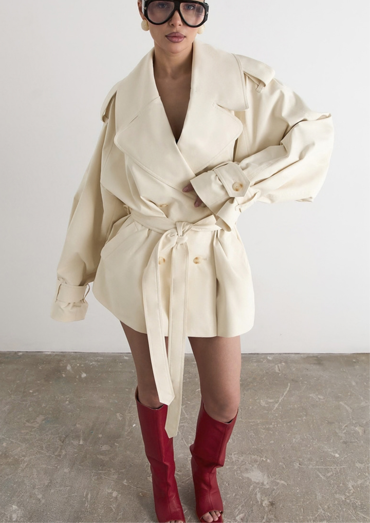 Amélie Belted Trench Jacket