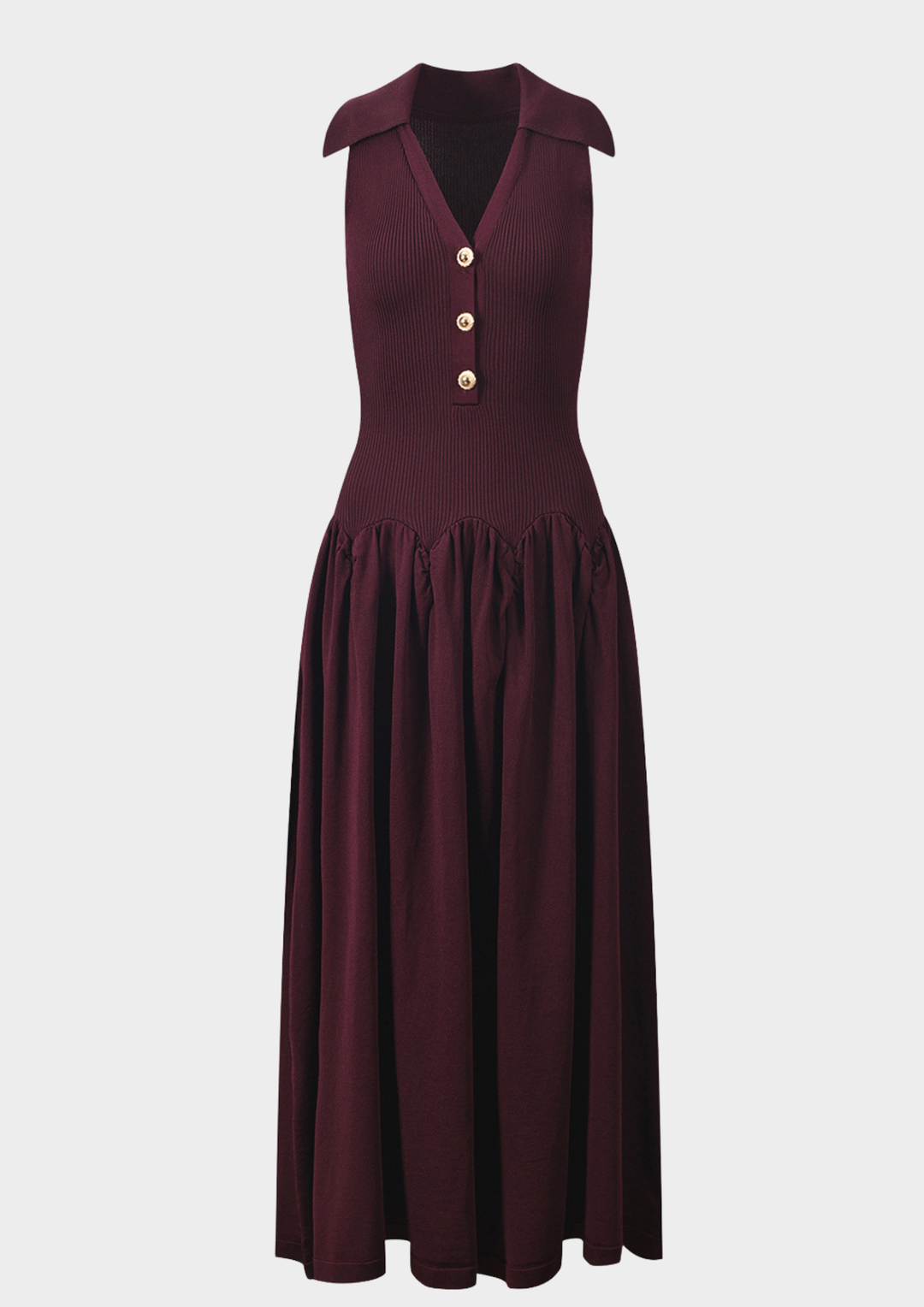 Solea Noir Ice Knit Maxi Dress