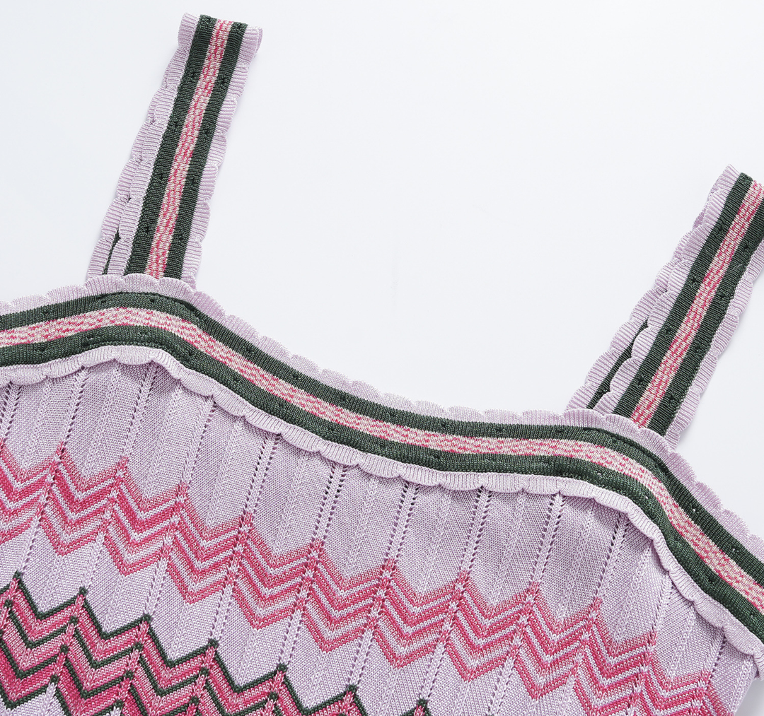 Chevron Knit Maxi Dress