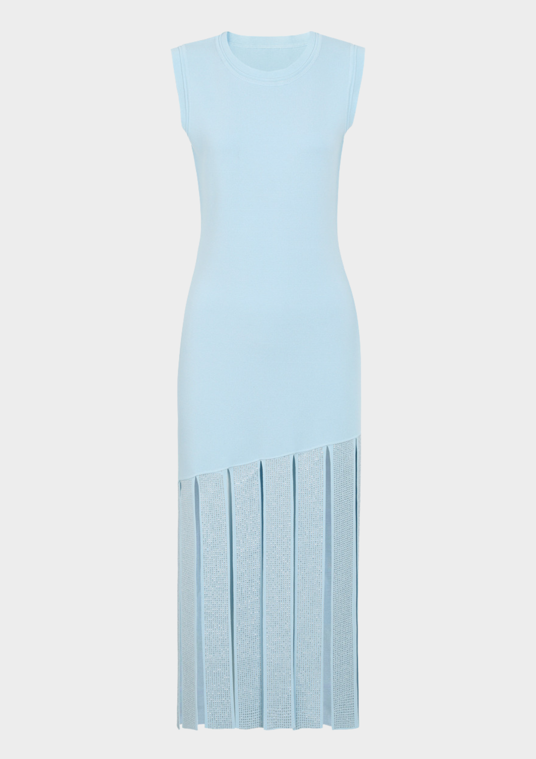 Crystal Knit Sleeveless Maxi Dress