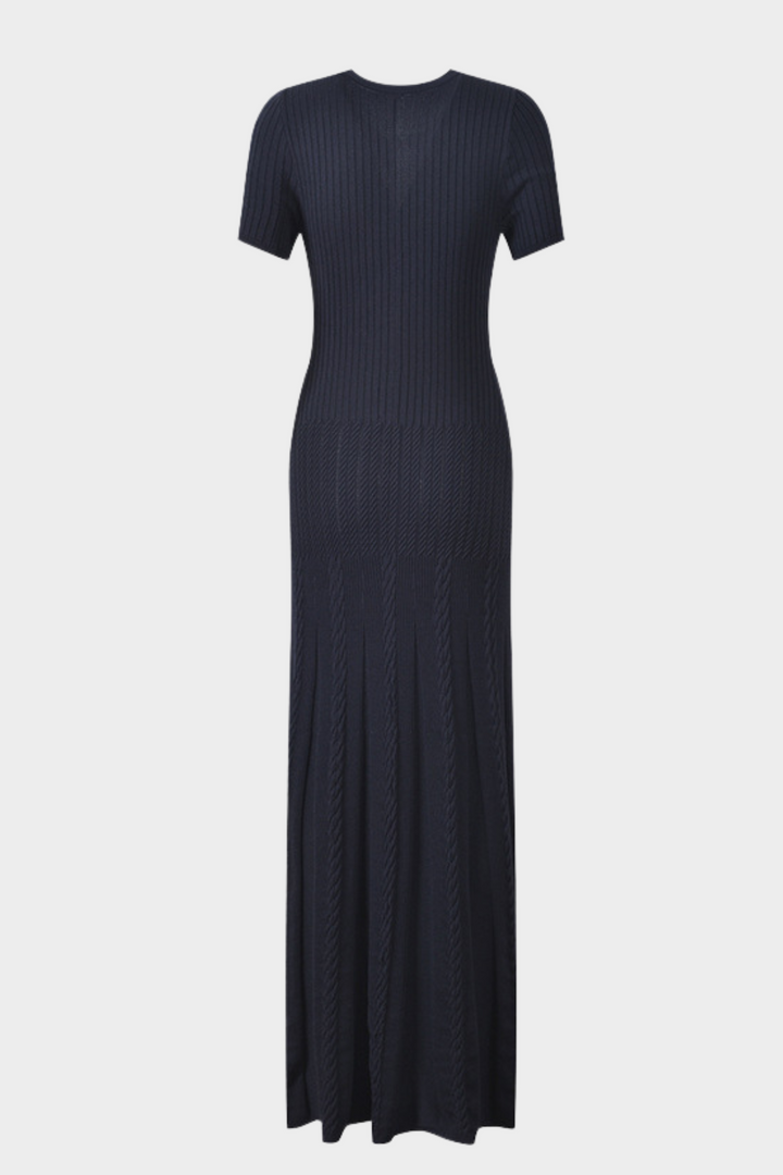 Luxe Viscose Button Down Knit Maxi Dress In Burgundy