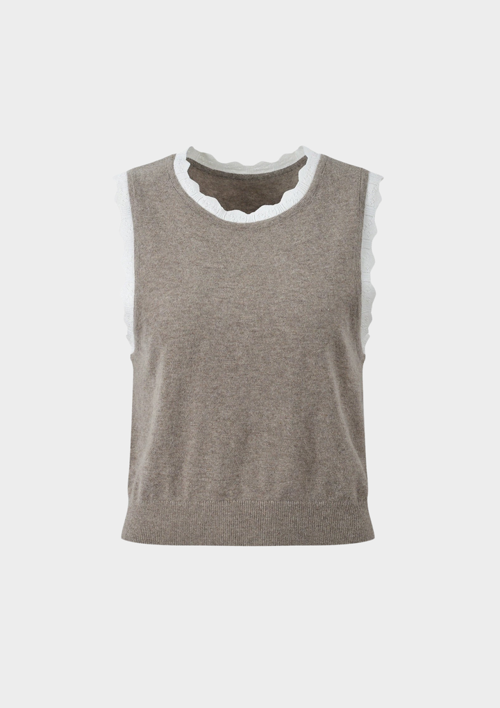 Naomi Lace Trim Knit Set