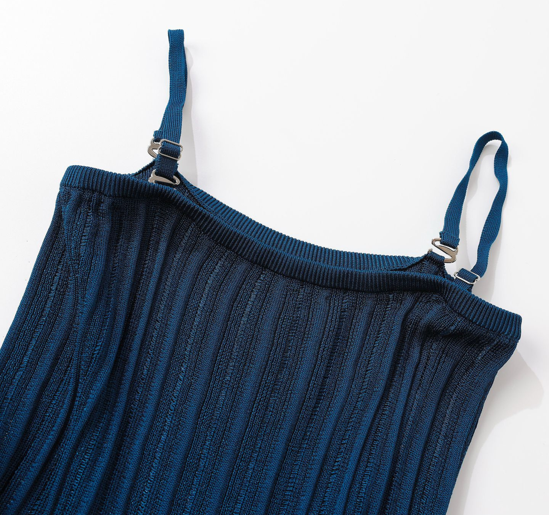 Midnight Knit Skater Dress