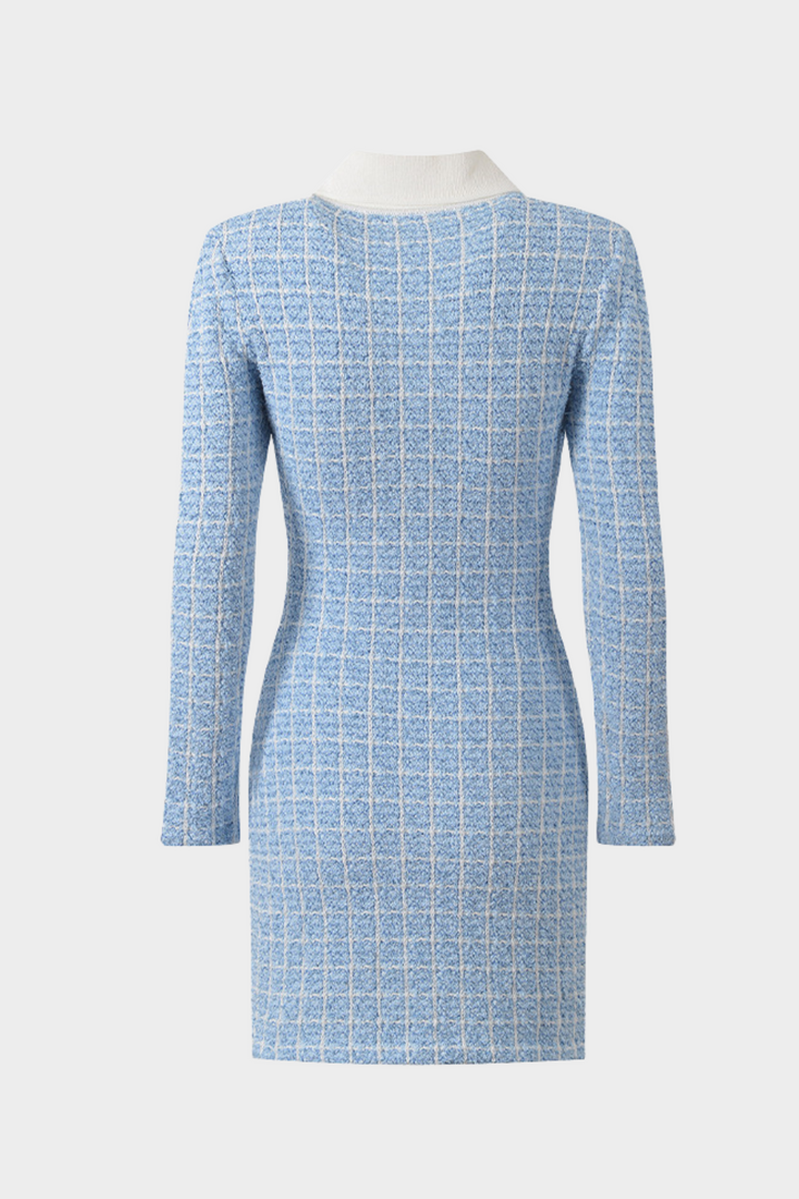 Elegance Bow Tailored Tweed Mini Dress