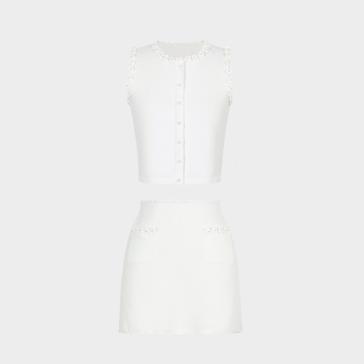 Pearl Trim Elegance Set