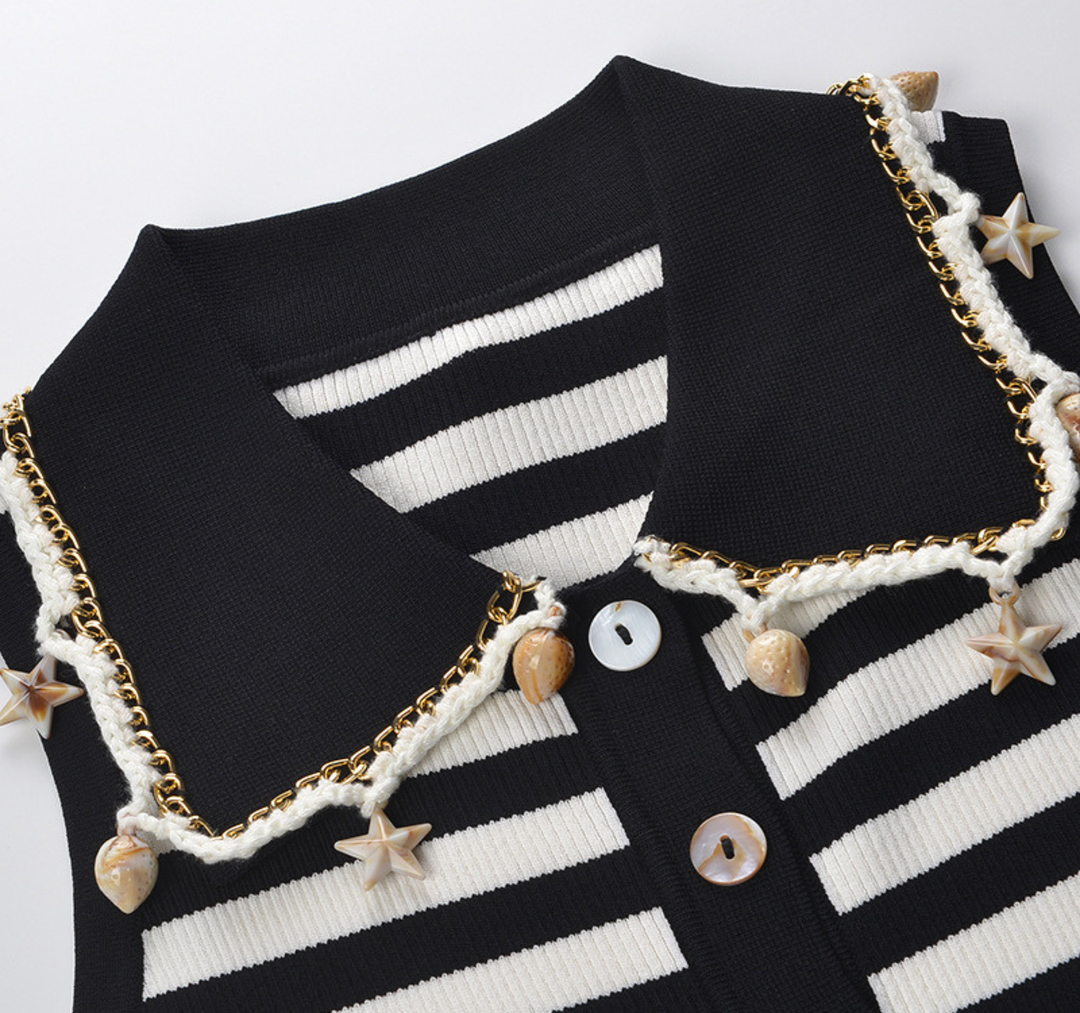 Nautical Charm Striped Knit Tank