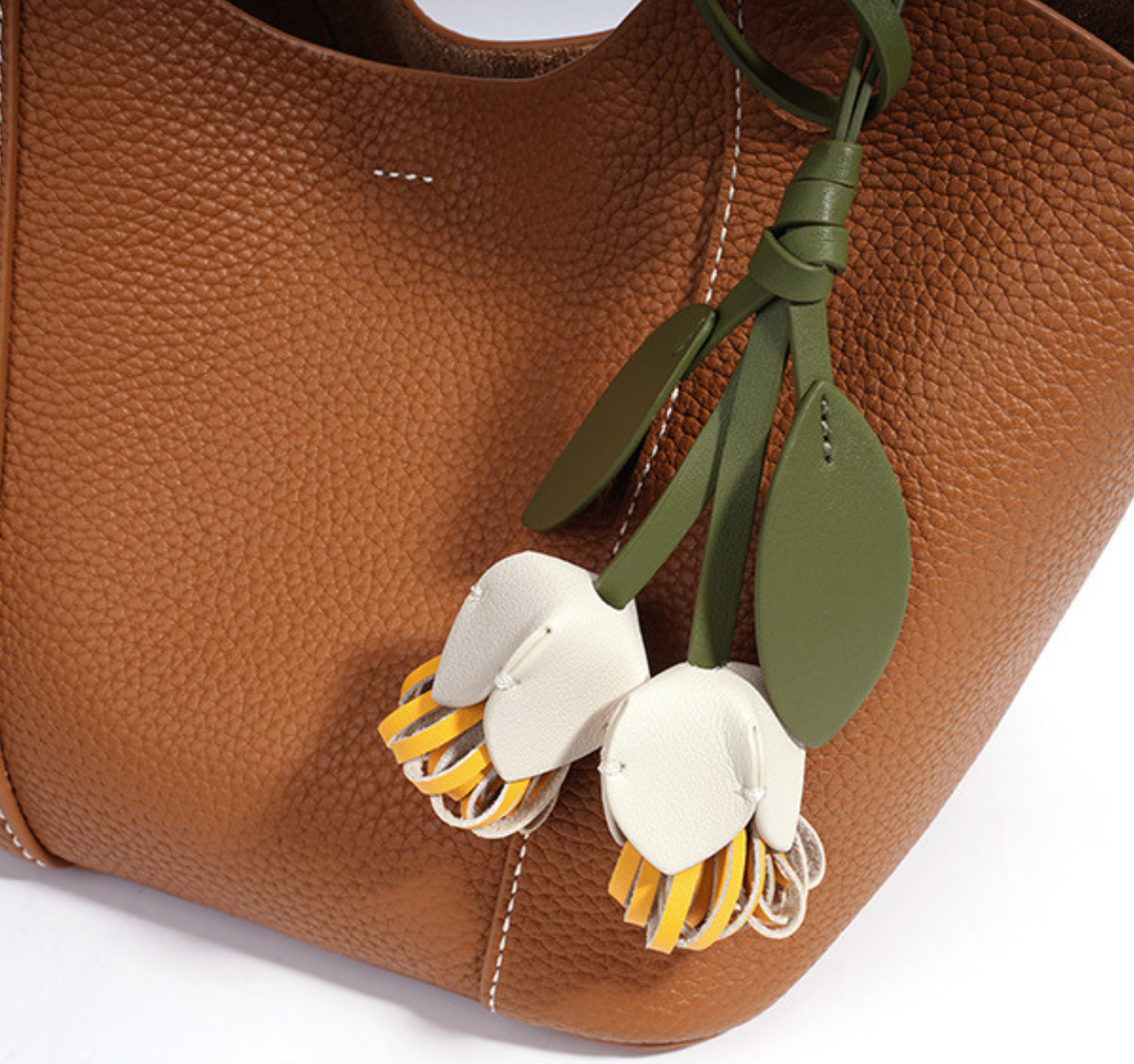 Bloom Charm Mini Bucket Tote Bag