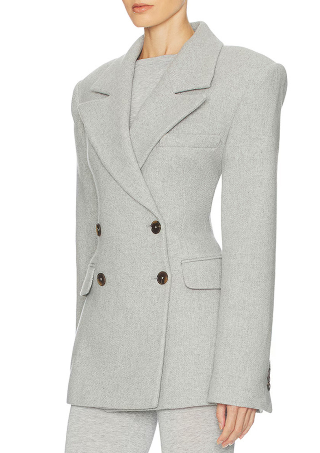 Chic Sculpted Wool Blazer