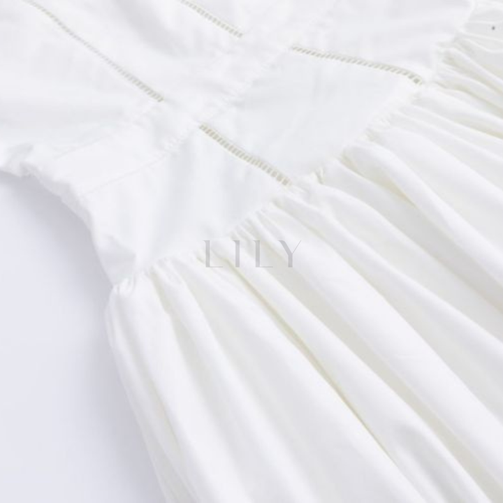 Valeria Bodice Maxi Dress - Pure White