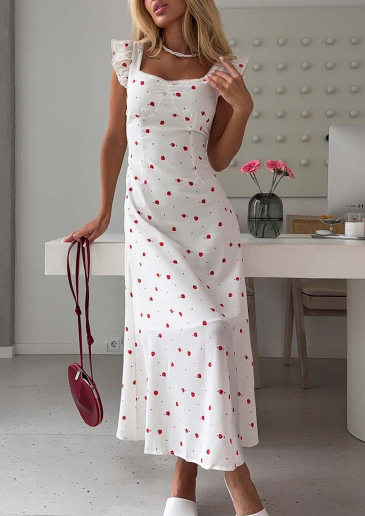 Rosalie Garden Ruffle Maxi Dress