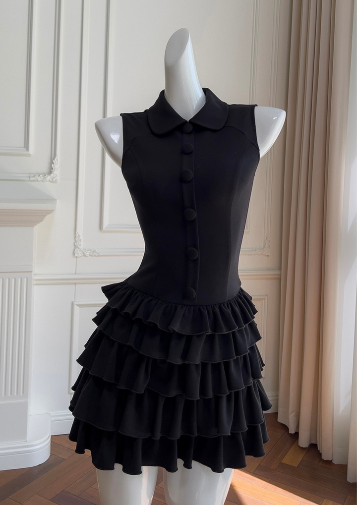 Midnight Ruffle Button Mini Set