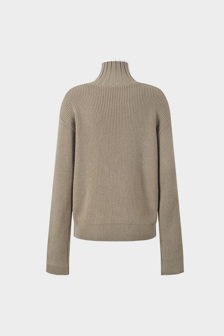 Soft Wool High neck Knit Sweater