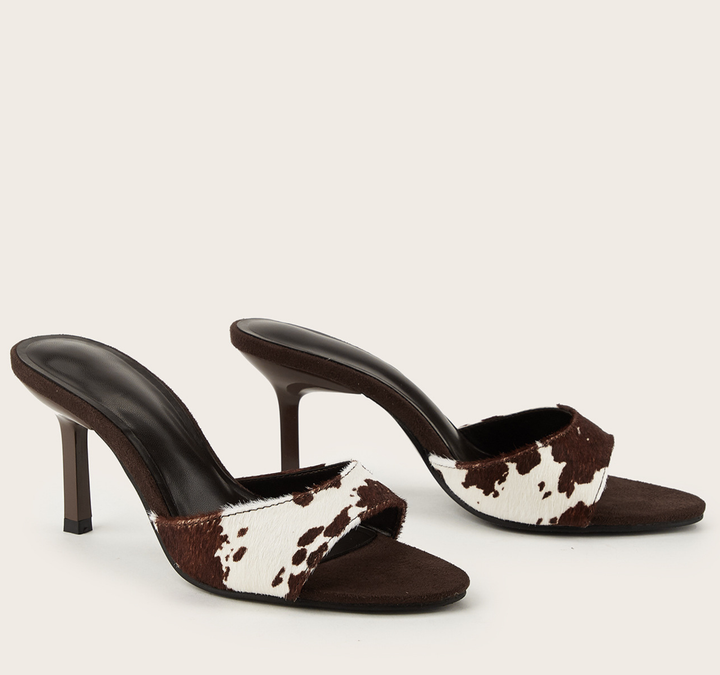 Cow Print Stiletto Heels