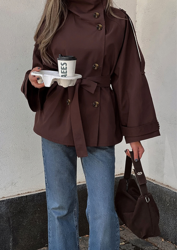 Elara Belted Trench Jacket