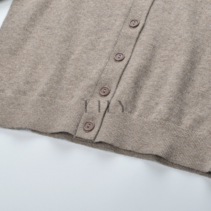 Naomi Lace Trim Knit Set