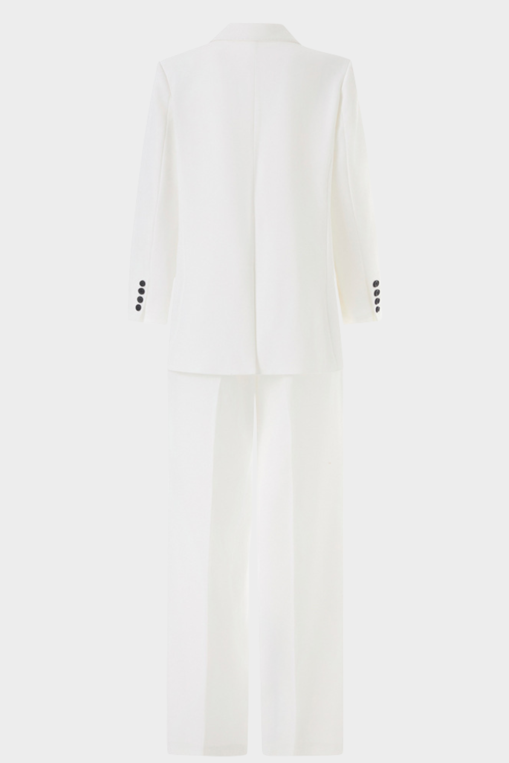 Signature Tailored classic Contrast  Buttons Suit Set