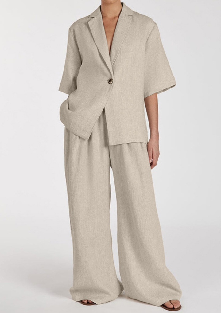 Luna Linen Relaxed Wide Set