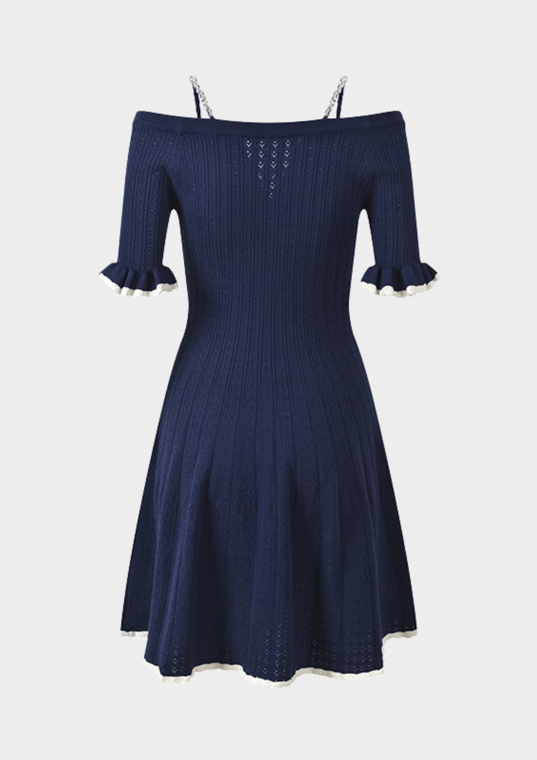 Belle Knit Sparkle Sleeve Mini Dress