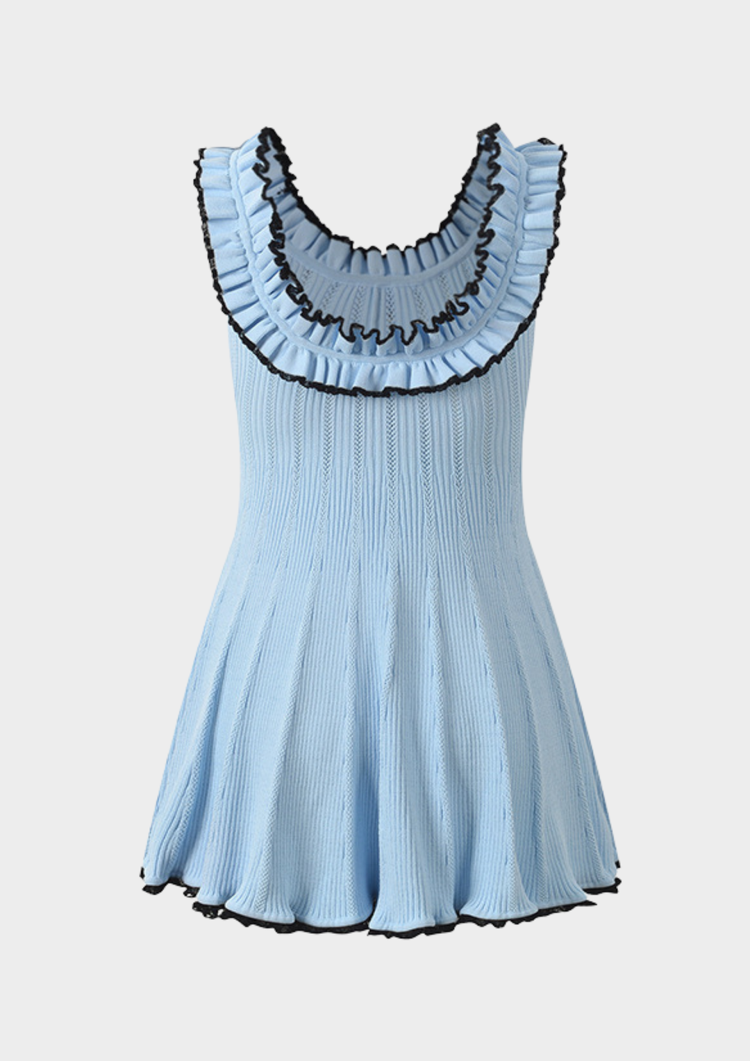 Belle Ruffle Knit Mini Dress