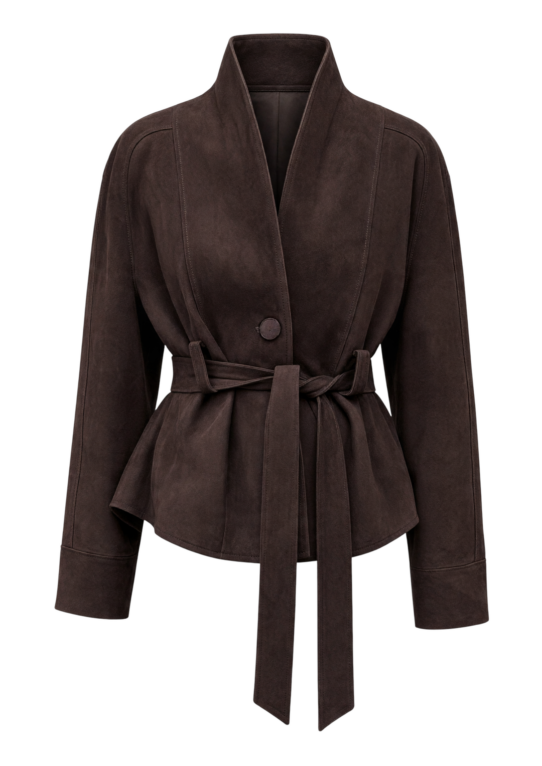 Elise Suede Belted Jacket