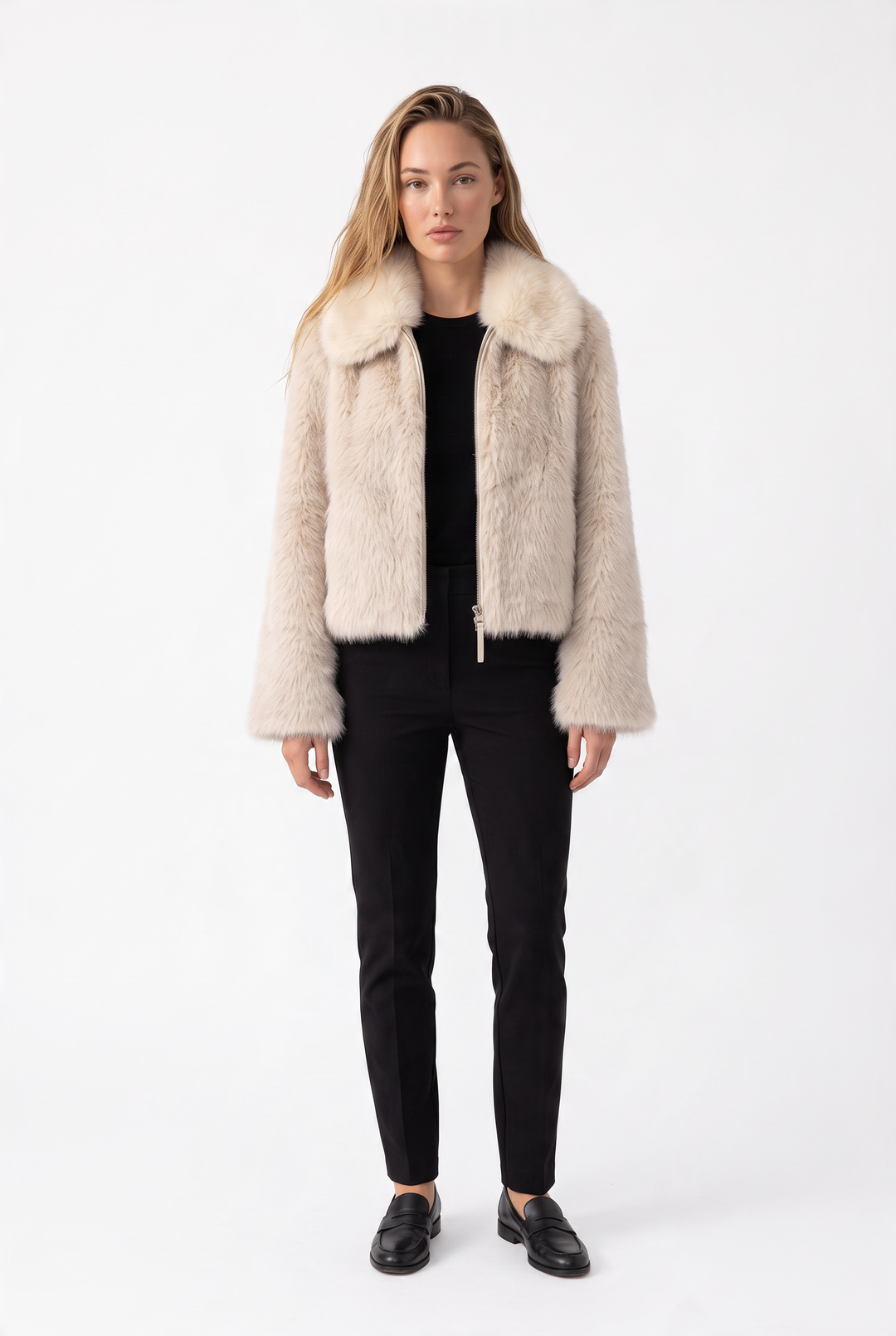 Elegant Faux Fur Jacket