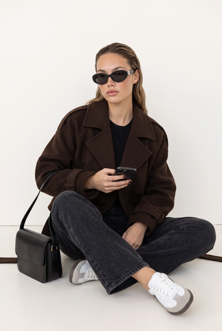 Celeste Belted Cropped Jacket